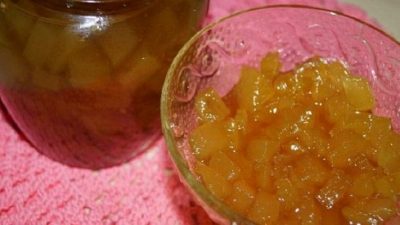 Простое кабачковое варенье с бананами