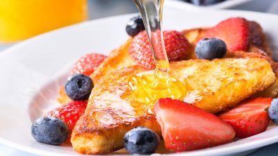 Ягодные тосты со сливками