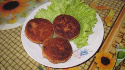 Гречневые котлеты с мягким сыром