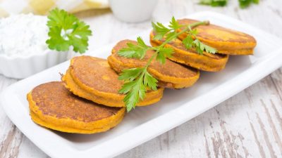 Оладьи из тыквы с простоквашей
