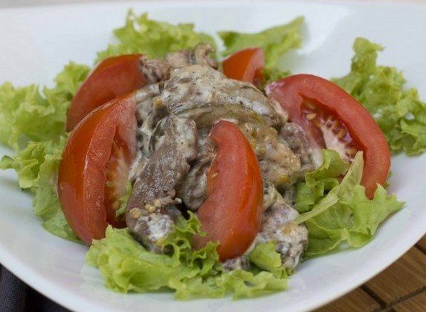 салат из печени говяжьей без майонеза рецепт | Дзен