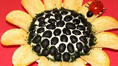 Салат «Подсолнух» с селедкой