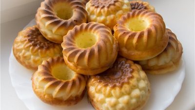 Ванильные сырники на сметане в духовке