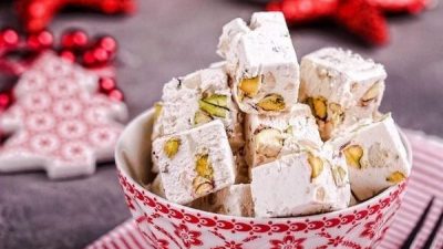 Домашняя нуга с орехами и медом