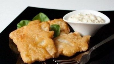 Щука с лимоном в кляре