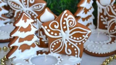 Имбирно-медовые пряники с корицей на Новый год