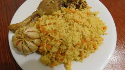 Простой плов с уткой в мультиварке