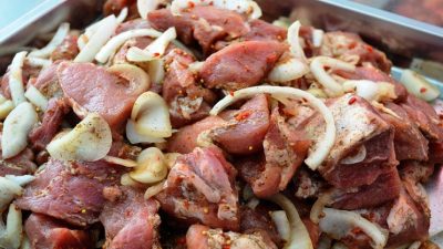 Маринад для шашлыка с репчатым луком и перцем