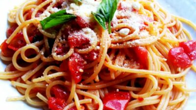 Паста с запеченными помидорами Аль-Гратэн