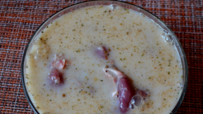 Маринад со сметаной для шашлыка из кролика