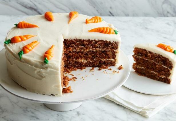 Морковный торт со сливочно-ванильным кремом