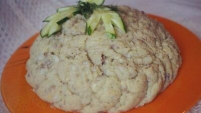 Форшмак с селедкой и яблоками