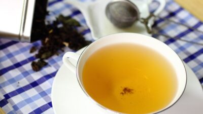 Зеленый чай с мятой, лаймом и имбирем
