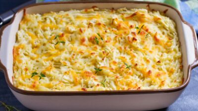 Пастуший пирог с ягненком и шампиньонами