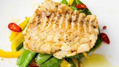 Гарнир из огурцов к треске