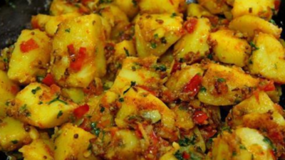 Картофель с помидорами по-бомбейски
