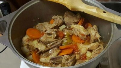Баранина с помидорами и баклажанами по-кавказски