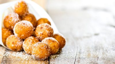 Творожные пончики с корицей без дрожжей