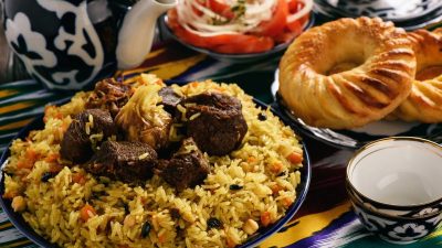Плов из свинины с ароматными специями