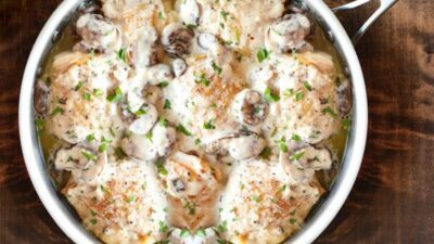 Картошка с маринованной курицей в пакете для запекания