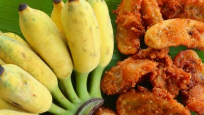 Бананы в пышном молочном кляре