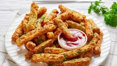 Соломка из кабачков с пармезаном