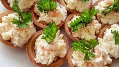 Тарталетки с креветками — рецепты на праздничный стол