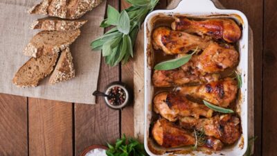 Медовая курица с апельсиновым соком