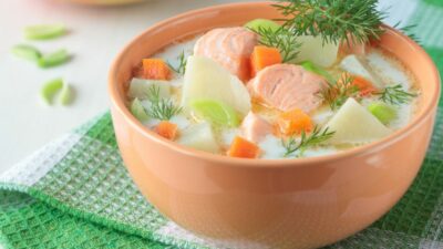 Красная уха со сливками
