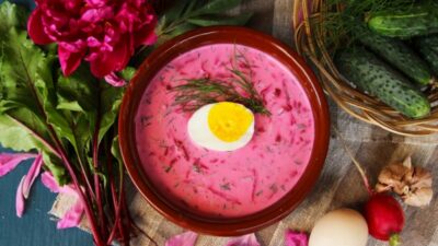 Холодный рассольник без мяса