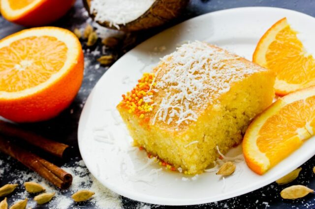 Апельсиновый пирог со сливочном маслом в мультиварке