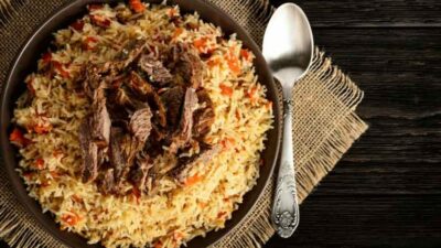 Классический плов из говядины в мультиварке