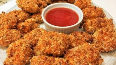 Наггетсы с сыром и сливками в духовке