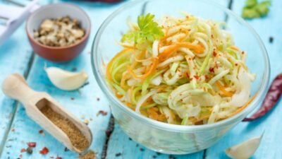 Кабачки по-корейски с морковью и луком на зиму
