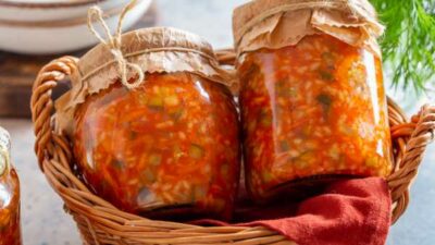 Рассольник с рисом и болгарским перцем на зиму