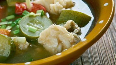 Солянка с треской и квашеной капустой