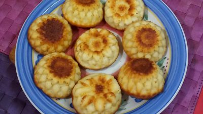 Простой кекс из творога