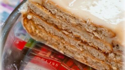 Тортик без выпечки с кремом из сгущенного молока
