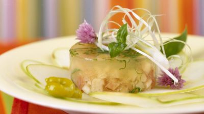 Сливочное заливное из филе трески