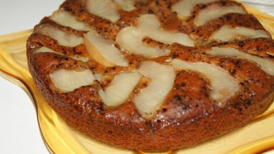 Постная яблочная коврижка в мультиварке