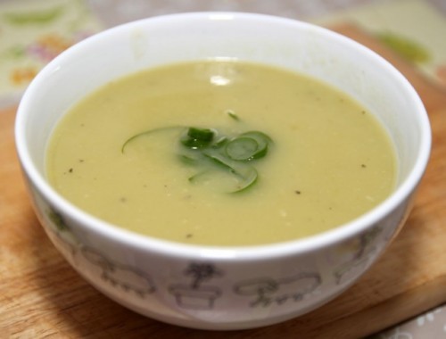 Крем-суп из кабачков «Нежный» на курином бульоне