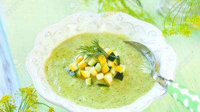 Овощной крем-суп из картофеля и кабачков