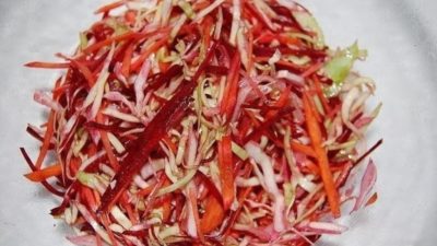 Салат щетка с сыром и сельдереем