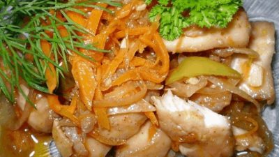Острый салат Хе с рыбой по-корейски