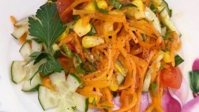 Салат «Дамский каприз» по-корейски