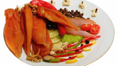 Карпаччо из курицы с добавлением коньяка
