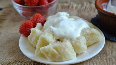 Классические ленивые вареники из творога с корицей