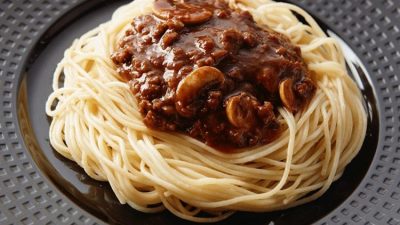 Макароны по-флотски с грибами без мяса