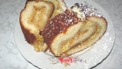 Очень простой и вкусный лимонный рулет