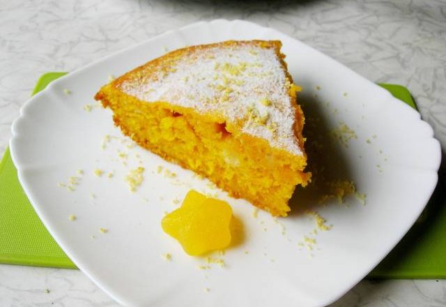Очень простой тыквенно-лимонный пирог